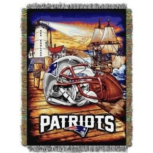 New England Patriots Woven Throw Home Field Advantage OFFICIAL NFL
